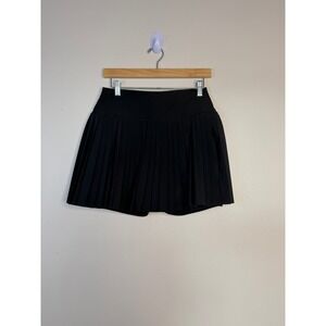 YPB Your Personal Best Black Pleated Athletic Skort Women Large Tennis Golf Mini